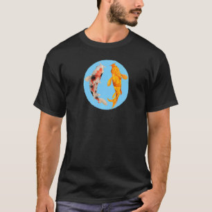 Camiseta Yin Yang Carp Balance Taijitu Japonés Nishikigoi
