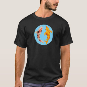 Camiseta Yin Yang Carpa Equilibrio Taijitu Japonés Nishikig