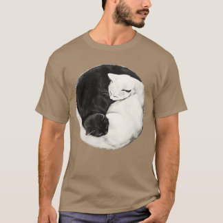 Camiseta Yin Yang Cat Lover Cat Mom Men Women Kids Funny Ca