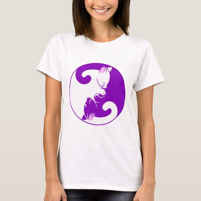 Camiseta Yin Yang Cats (Anverso)