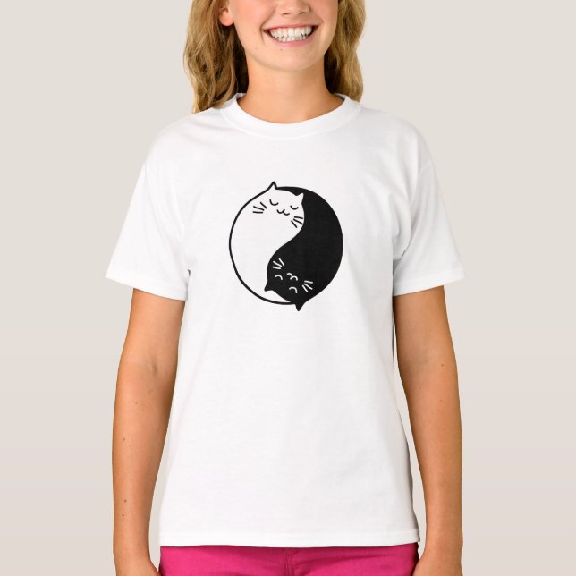 Camiseta Yin Yang Cats (Anverso)