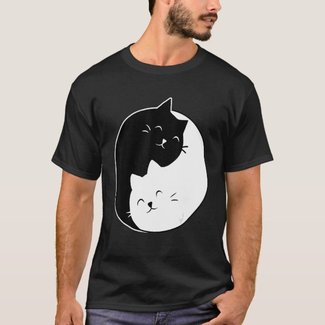 Camiseta Yin Yang Cats (Anverso)