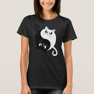 Camiseta Yin Yang Cats Graciosos Gatitos Ricos Ying Yang