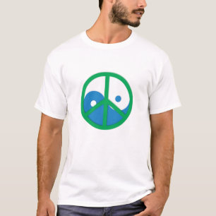 Camiseta Yin-Yang con la señal de la paz