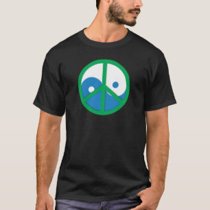 Camiseta Yin-Yang con la señal de la paz