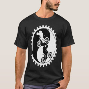 Camiseta yin yang descenso de montaña Bicicleta Sayings