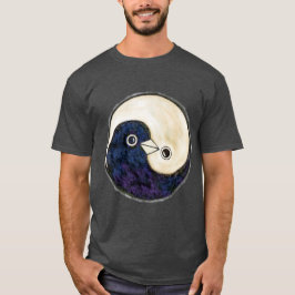 Camiseta Yin Yang diseña palomas de paz