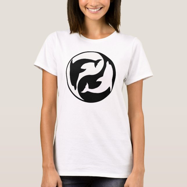 Camiseta Yin Yang Dolphin T-Shirt (Anverso)
