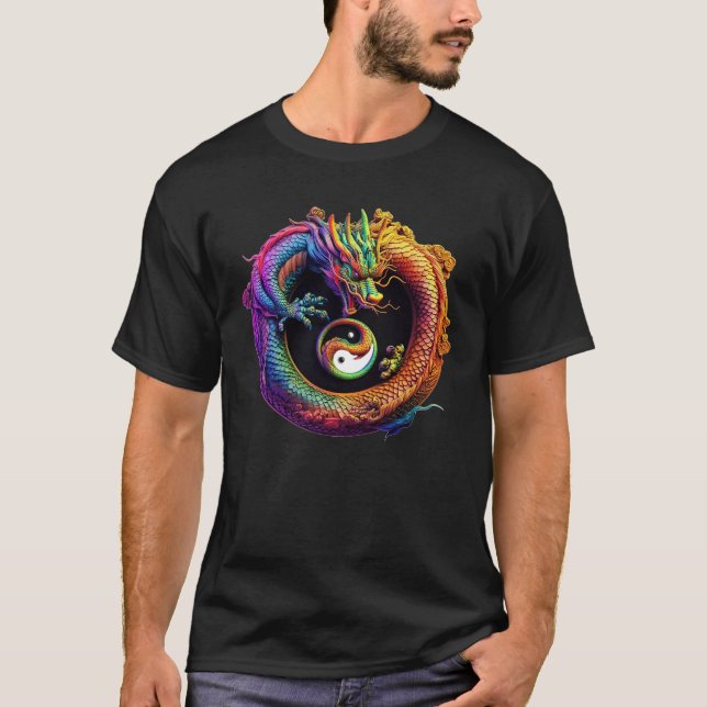 Camiseta Yin Yang Dragon (Anverso)