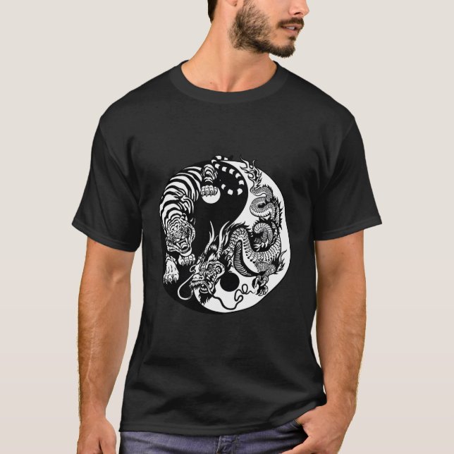 Camiseta Yin Yang Dragon Tiger (Anverso)