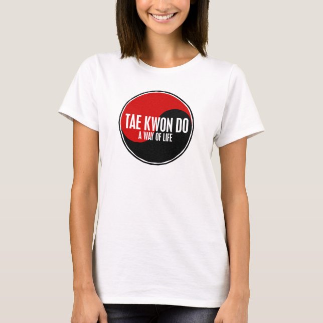 Camiseta Yin Yang el Taekwondo 1 (Anverso)
