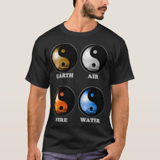 Camiseta Yin Yang Elements negro