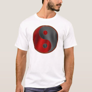 Camiseta Yin/Yang en negro y rojo