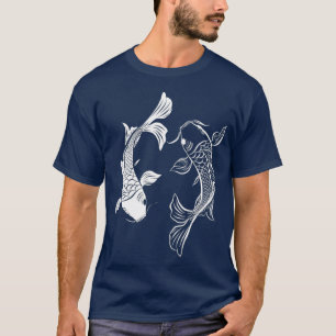 Camiseta Yin Yang Fish Koi Fish