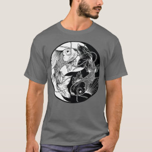 Camiseta Yin Yang Fish Koi Fish