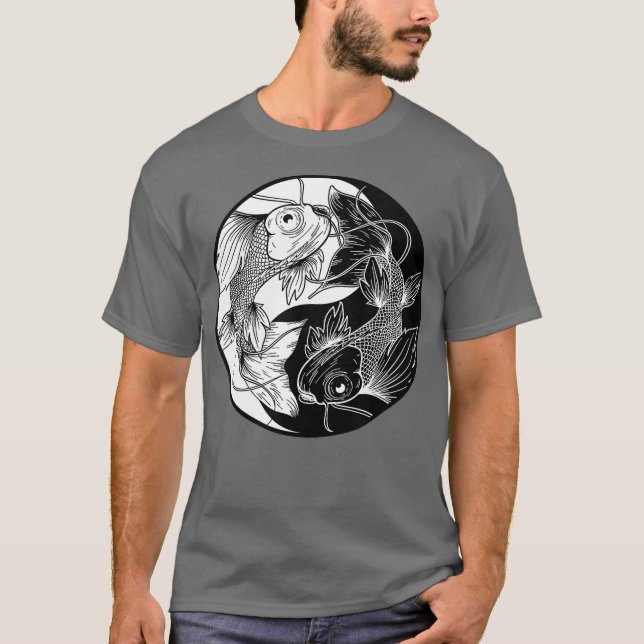 Camiseta Yin Yang Fish Koi Fish (Anverso)