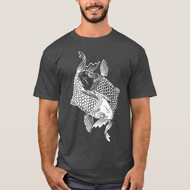 Camiseta Yin Yang Fish Koi Fish Premium (Anverso)