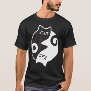 Camiseta Yin Yang Gato Yoga Meditación Ejercicio de entrena