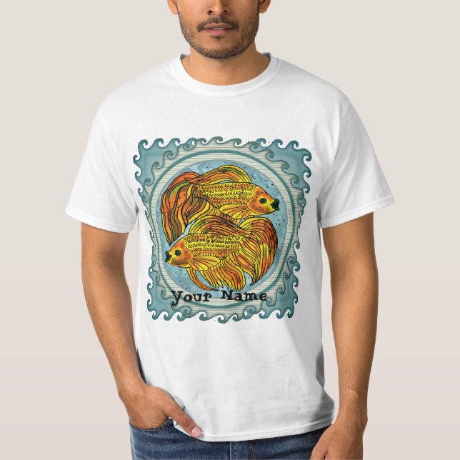 Camiseta Yin Yang Goldfish (Anverso)