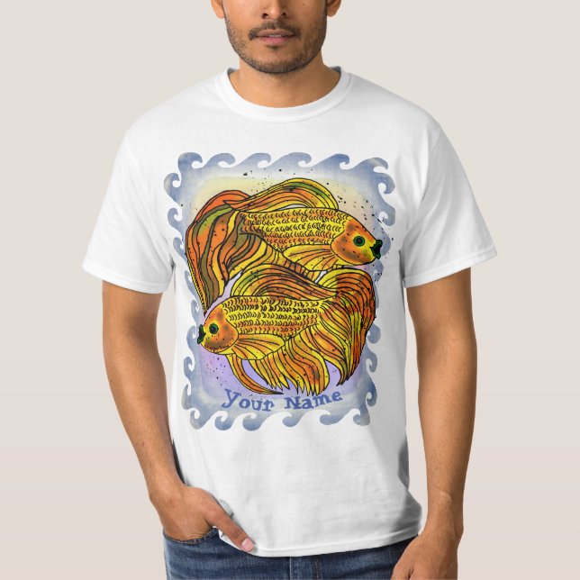 Camiseta Yin Yang Goldfish (Anverso)