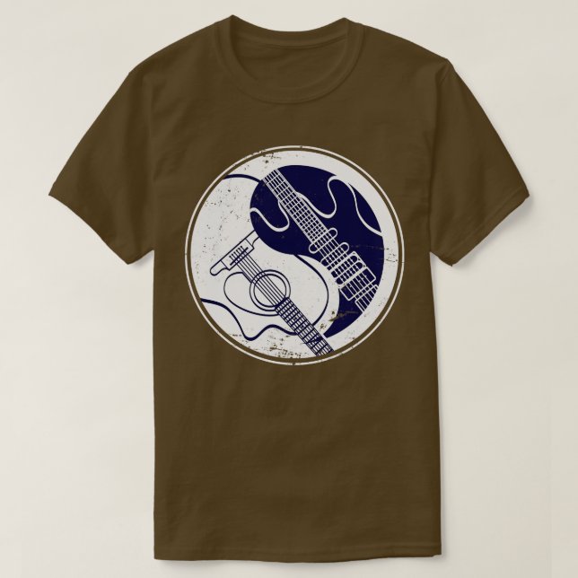 Camiseta Yin Yang Guitar (Diseño del anverso)