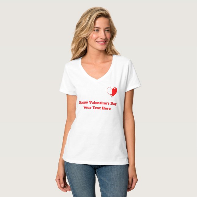 Camiseta Yin Yang Heart Love Design – Balance & Harmony (Anverso completo)