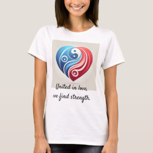 Camiseta Yin Yang Heart - Unidos en el amor, encontramos fu
