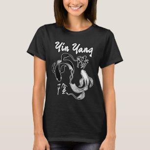 Camiseta Yin Yang Japonés Koi Fish