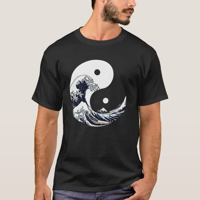 Camiseta Yin yang Kanagawa (Anverso)