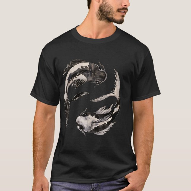 Camiseta Yin Yang Koi (Anverso)
