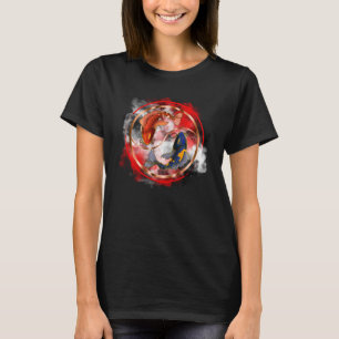 Camiseta Yin Yang Koi Balance de peces Feng Shui Gráfico