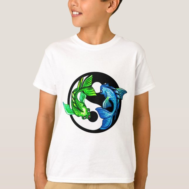 Camiseta Yin-Yang Koi Design (Anverso)