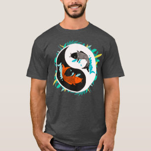 Camiseta Yin Yang Koi Fish Balancea la filosofía china