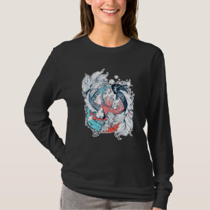Camiseta Yin Yang Koi Fish japonés
