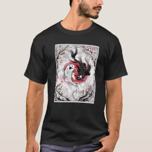 Camiseta Yin Yang Koi Fish Japonés