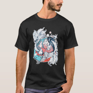 Camiseta Yin Yang Koi Fish japonés