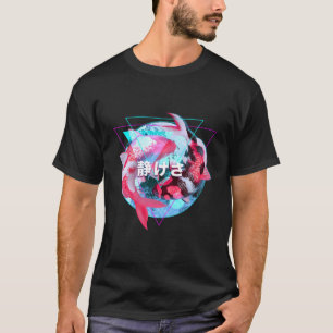 Camiseta Yin Yang Koi Fish vaporwave japonés