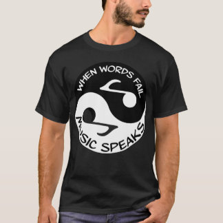 Camiseta Yin yang Music Yinyang words