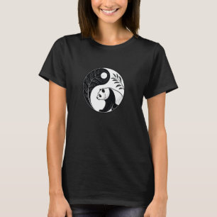 Camiseta Yin Yang Panda Feng Shui Ying Yang Taoism Zen Budd
