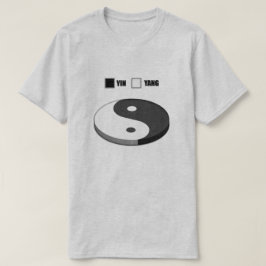 Camiseta Yin Yang Pie Chart