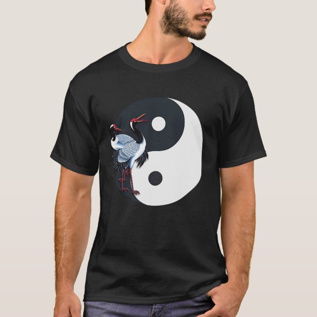 Camiseta Yin Yang Qi Gong Blanco chino (Anverso)