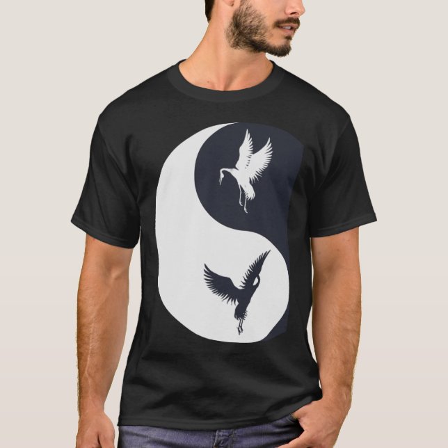Camiseta Yin Yang Qi Gong Blanco chino (Anverso)