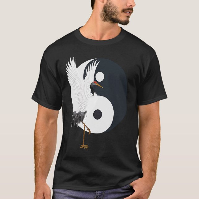 Camiseta Yin Yang Qi Gong Blanco chino (Anverso)