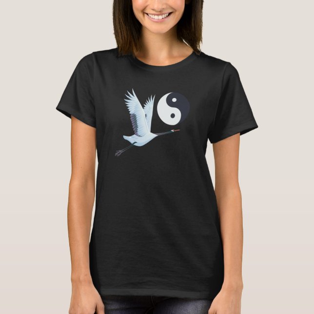 Camiseta Yin Yang Qi Gong Blanco chino (Anverso)
