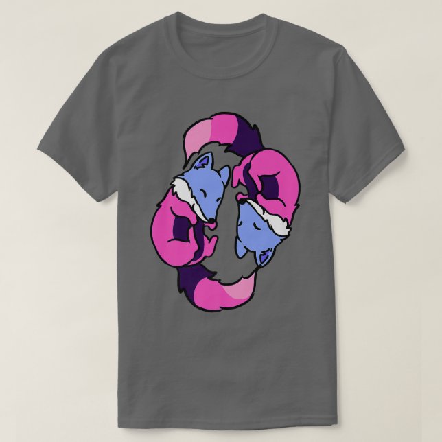 Camiseta Yin Yang se opone a la prima del orgullo sexual (Diseño del anverso)
