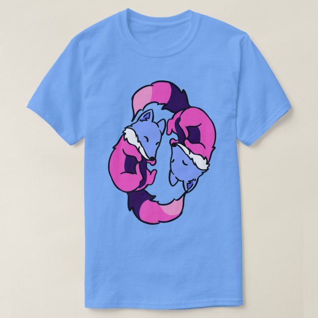 Camiseta Yin Yang se opone al orgullo omnisexual (Diseño del anverso)