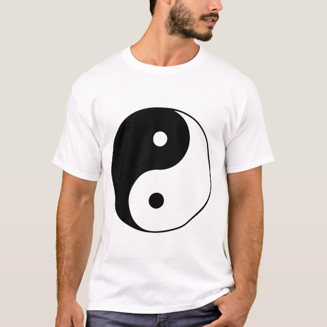 Camiseta Yin Yang Symbol – Minimalist Black and White Balan (Anverso)