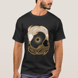 Camiseta Yin Yang Tai Chi japonés Koi Fish Koi Carp Pond J