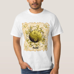 Camiseta Yin Yang Tribal Amarillo
