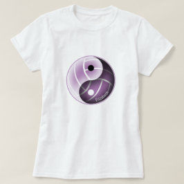 Camiseta yin yang w lavanda mínima CUALQUIER voleibol a col